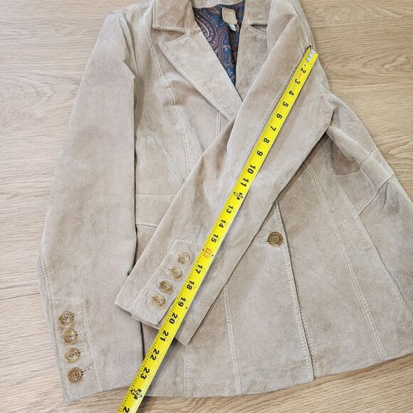 Authentic Wilsons Leather & Suede Jacket Women L Vintage 80s Western Country Fit - Picture 8 of 15